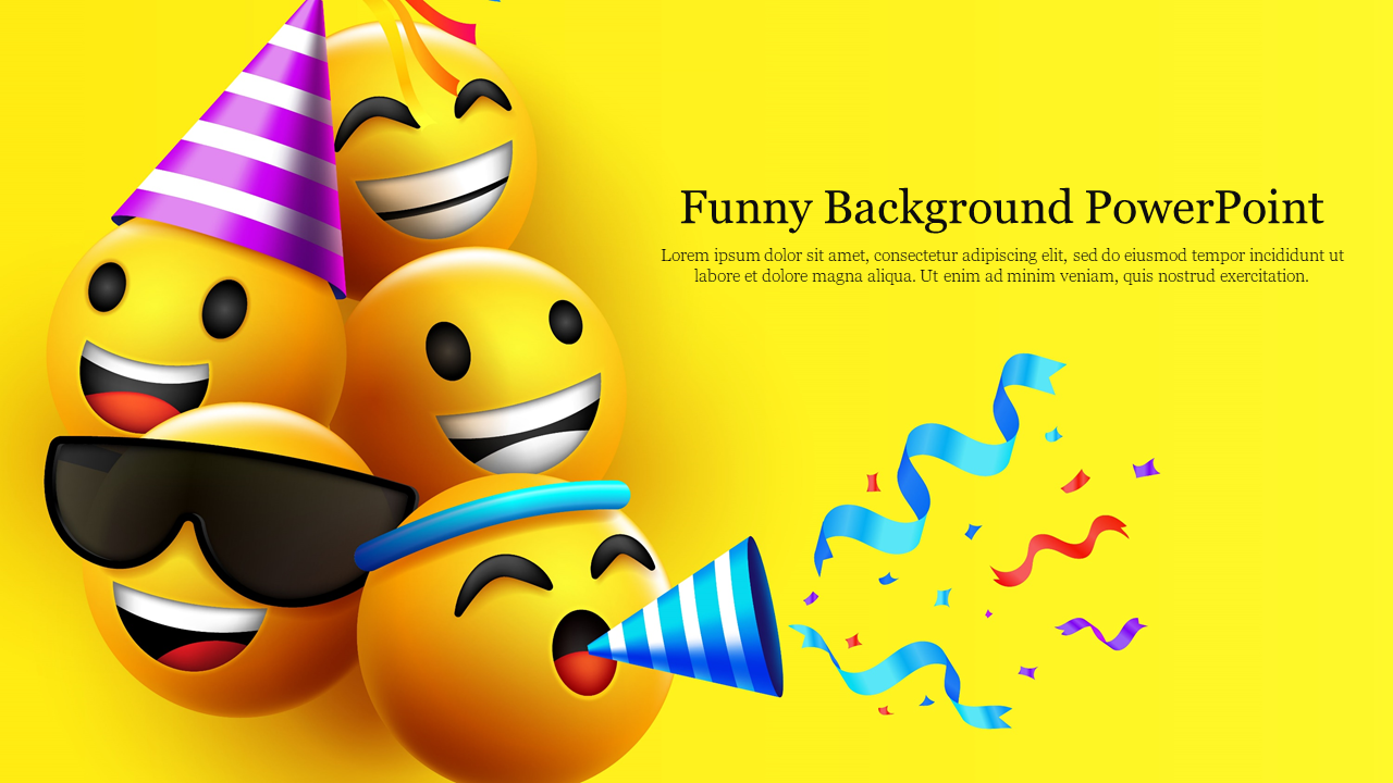 Amazing Funny Background PowerPoint Presentation Template